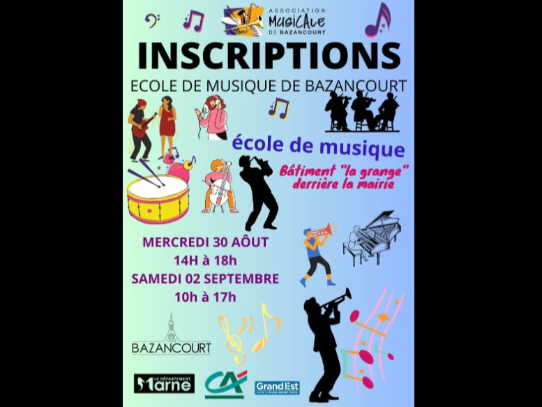 Affiche de « Inscriptions 2023/2024 »