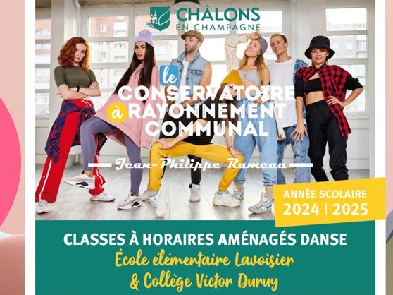 Affiche de « Réunion publique d’information CLASSES A HORAIRES AMÉNAGÉS DANSE »