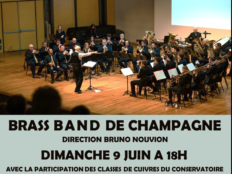Affiche de « Concert du Brass-Band de Champagne »