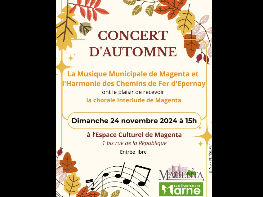 Affiche de « Concert d’automne »
