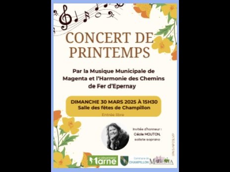 Affiche de « Concert de printemps »