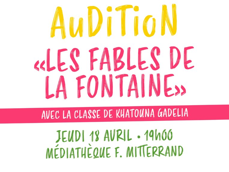 Affiche de « AUDITION chant »